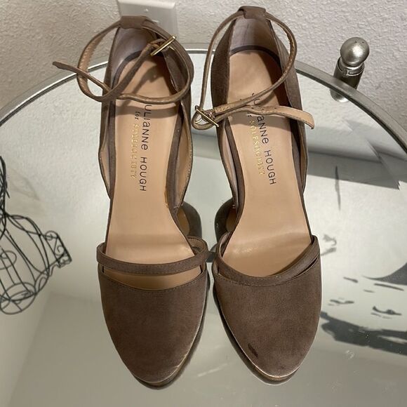 Julianne Hough | Sole Society Heels | tan/dark grey | size 5.5 - Picture 7 of 8